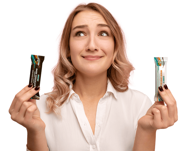Woman can't choose between Habibis chocolate flavours